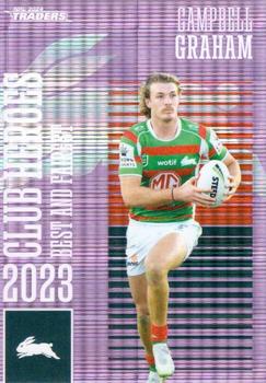 2024 NRL Traders Titanium - Club Heroes Violet #CHV20 Campbell Graham Front
